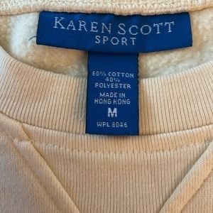 Pastel Yellow Medium size Sweater Karen Scott Sports